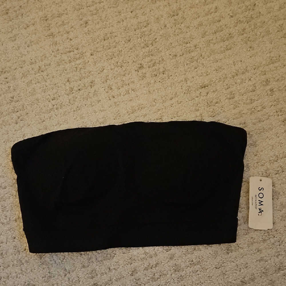 Soma Elegant Black Strapless Bra